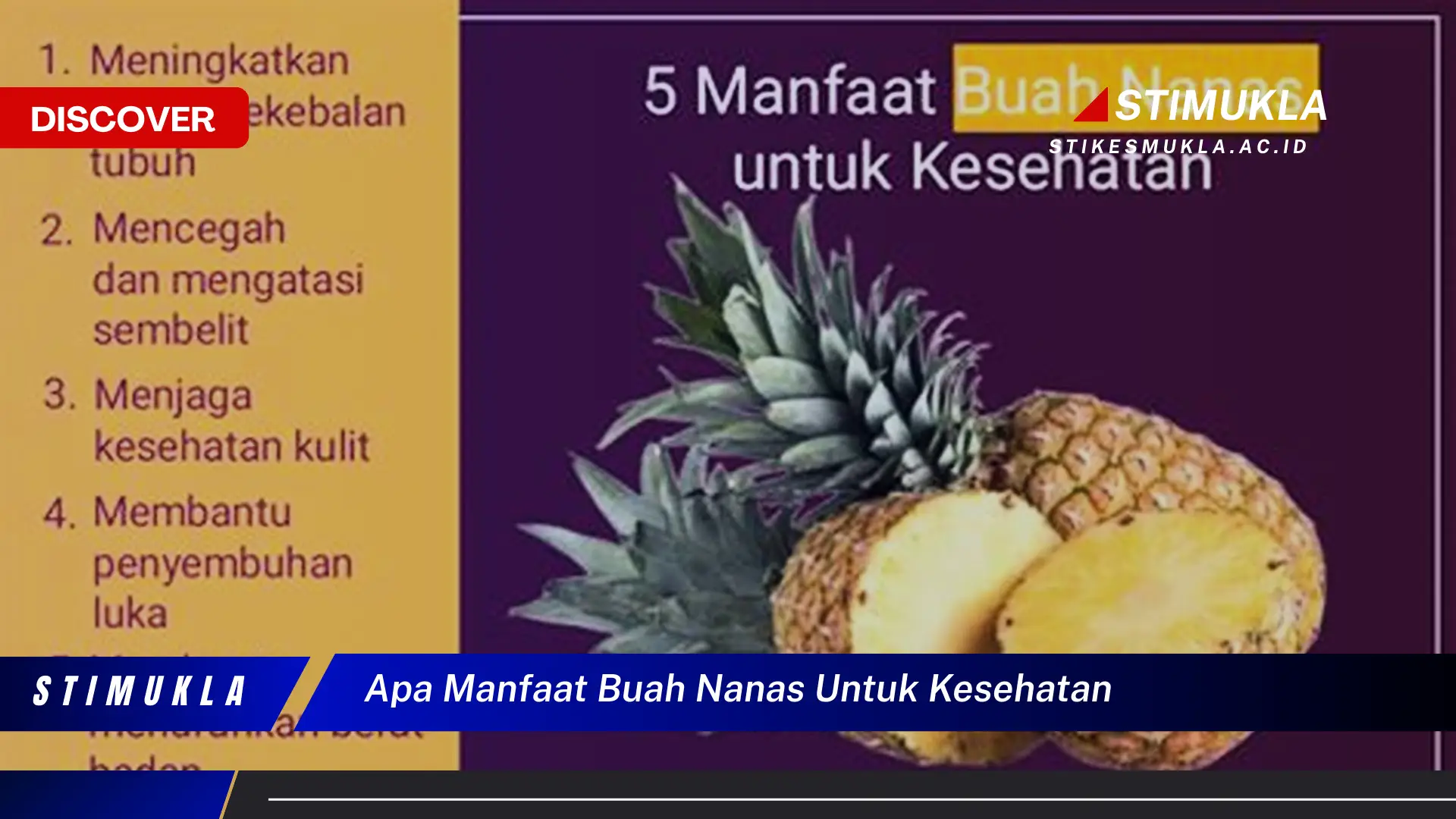 apa manfaat buah nanas untuk kesehatan