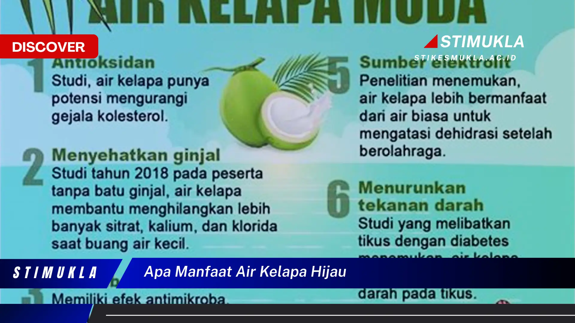 apa manfaat air kelapa hijau