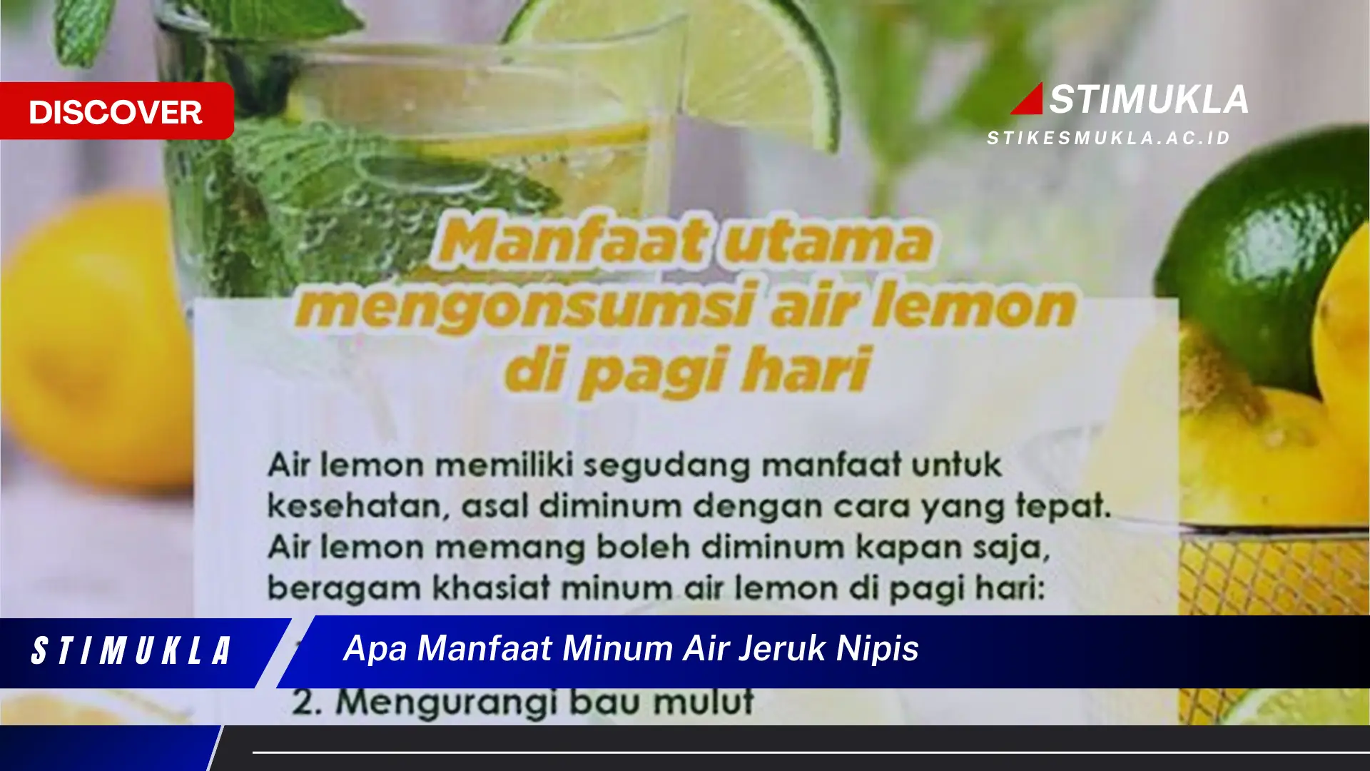 apa manfaat minum air jeruk nipis