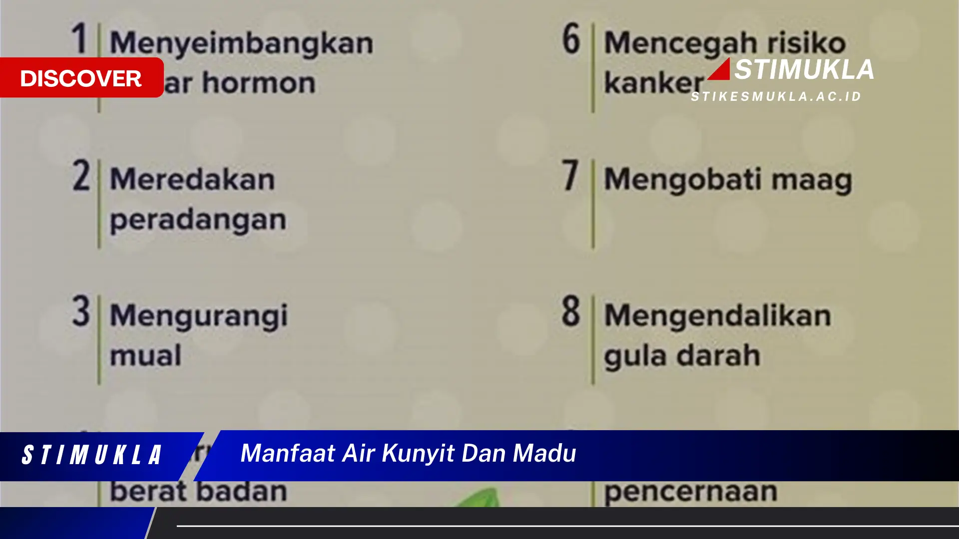 manfaat air kunyit dan madu