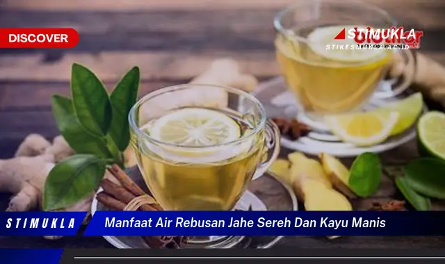 manfaat air rebusan jahe sereh dan kayu manis