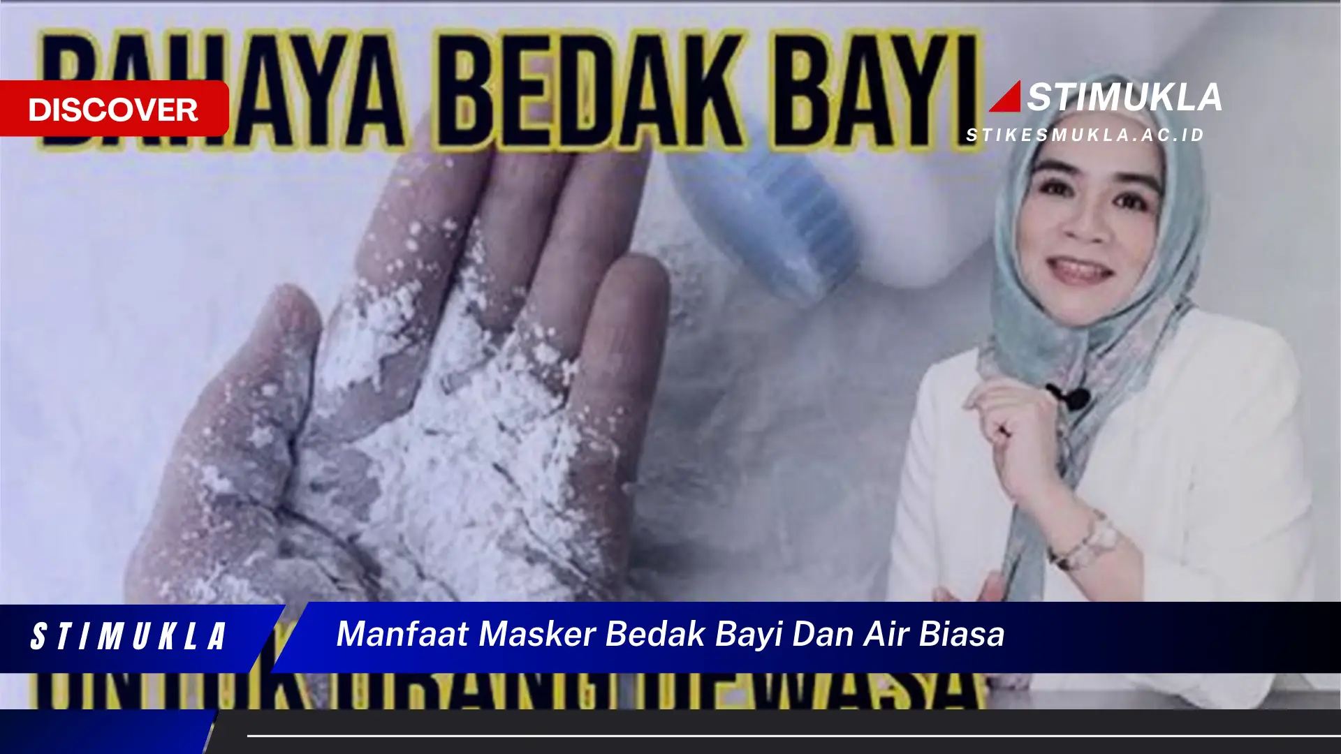 manfaat masker bedak bayi dan air biasa