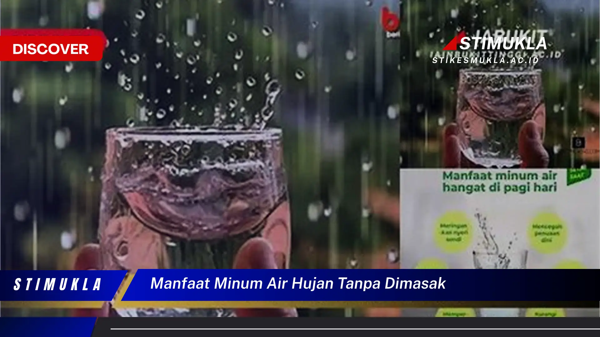 manfaat minum air hujan tanpa dimasak