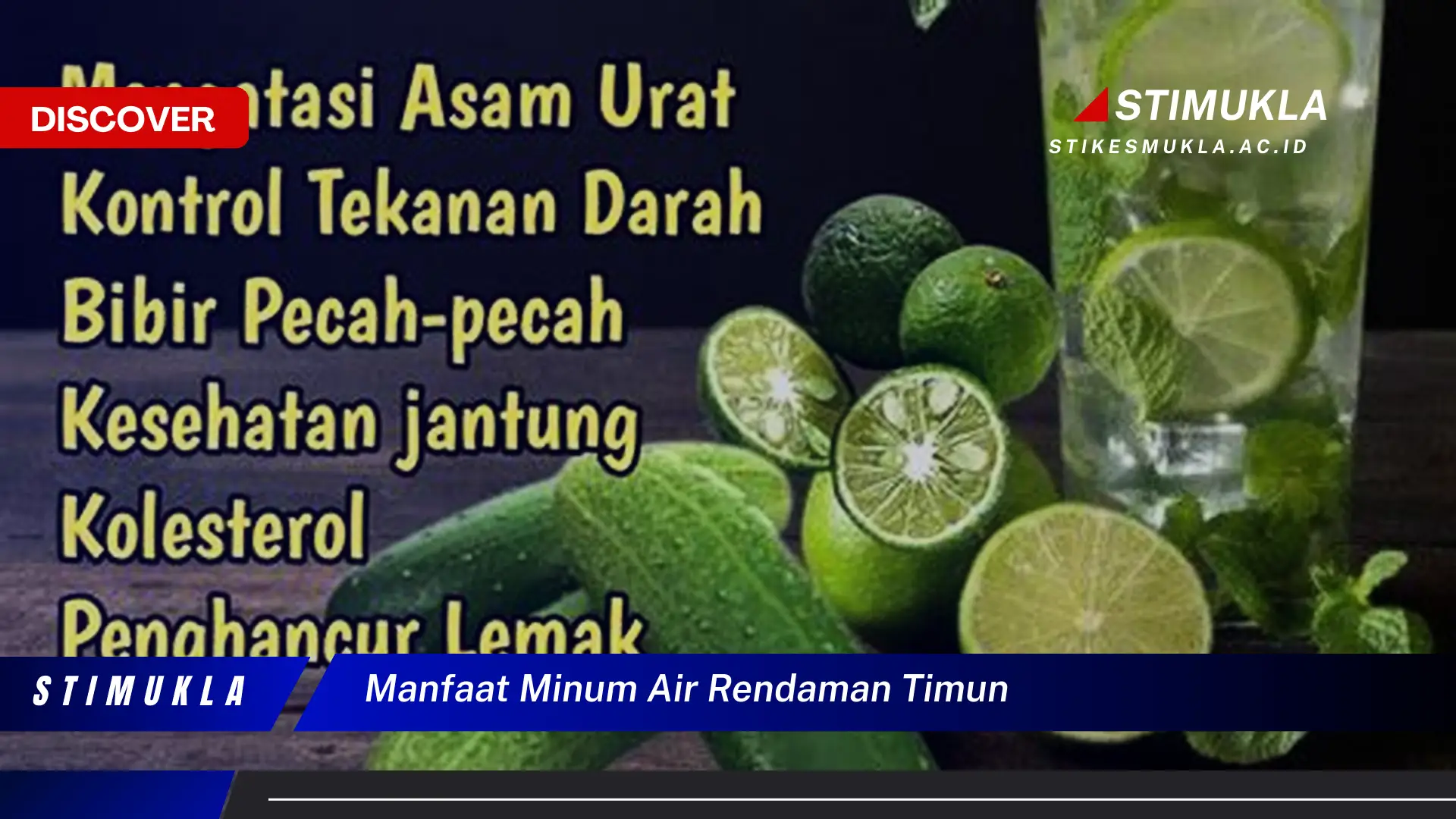 manfaat minum air rendaman timun