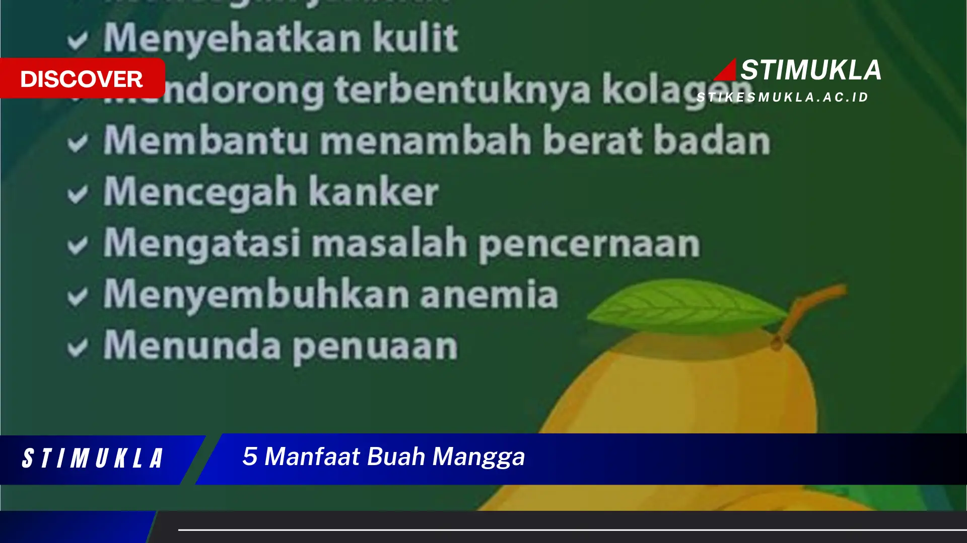 5 manfaat buah mangga