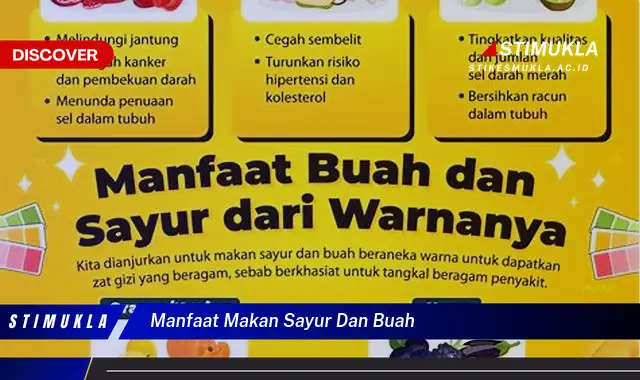 manfaat makan sayur dan buah