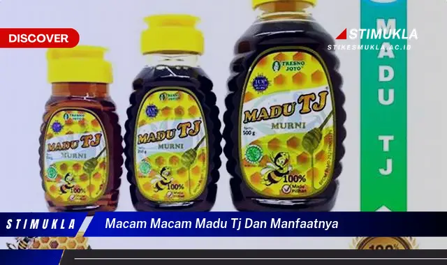 macam macam madu tj dan manfaatnya