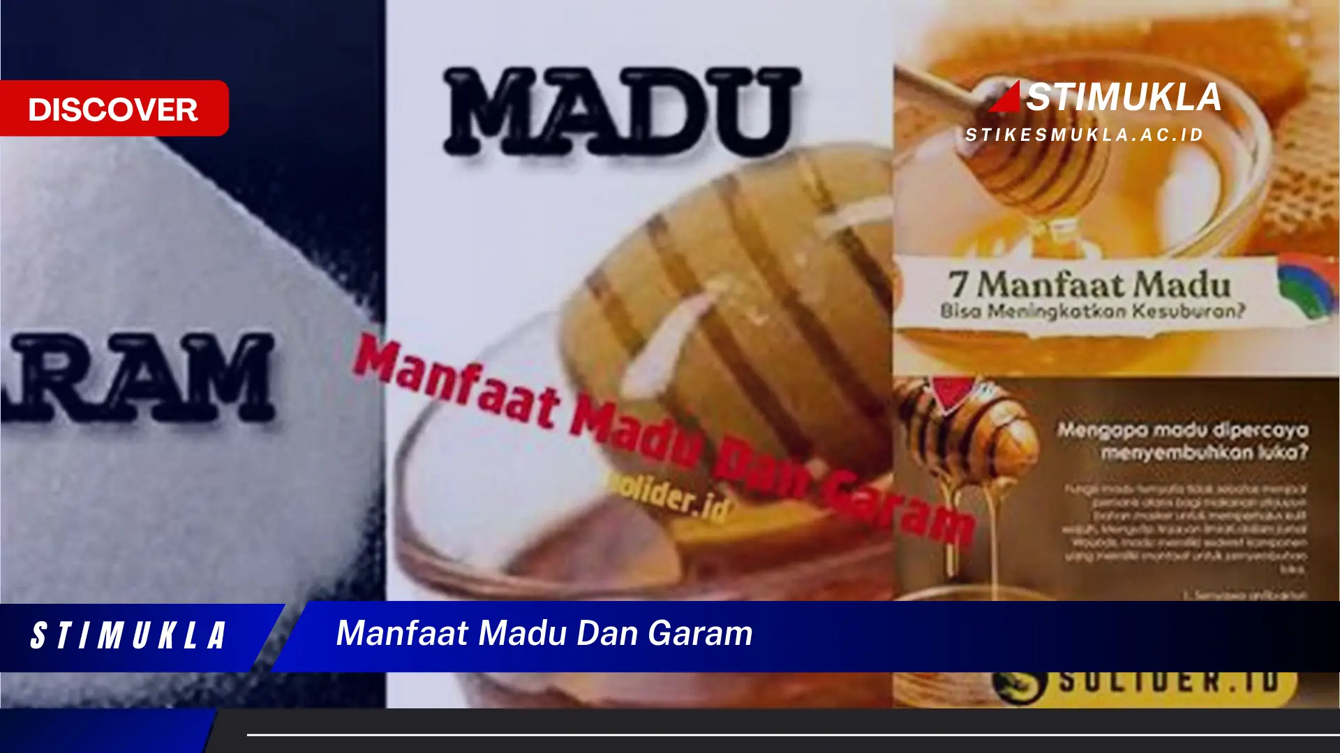 manfaat madu dan garam manfaat madu dan garam