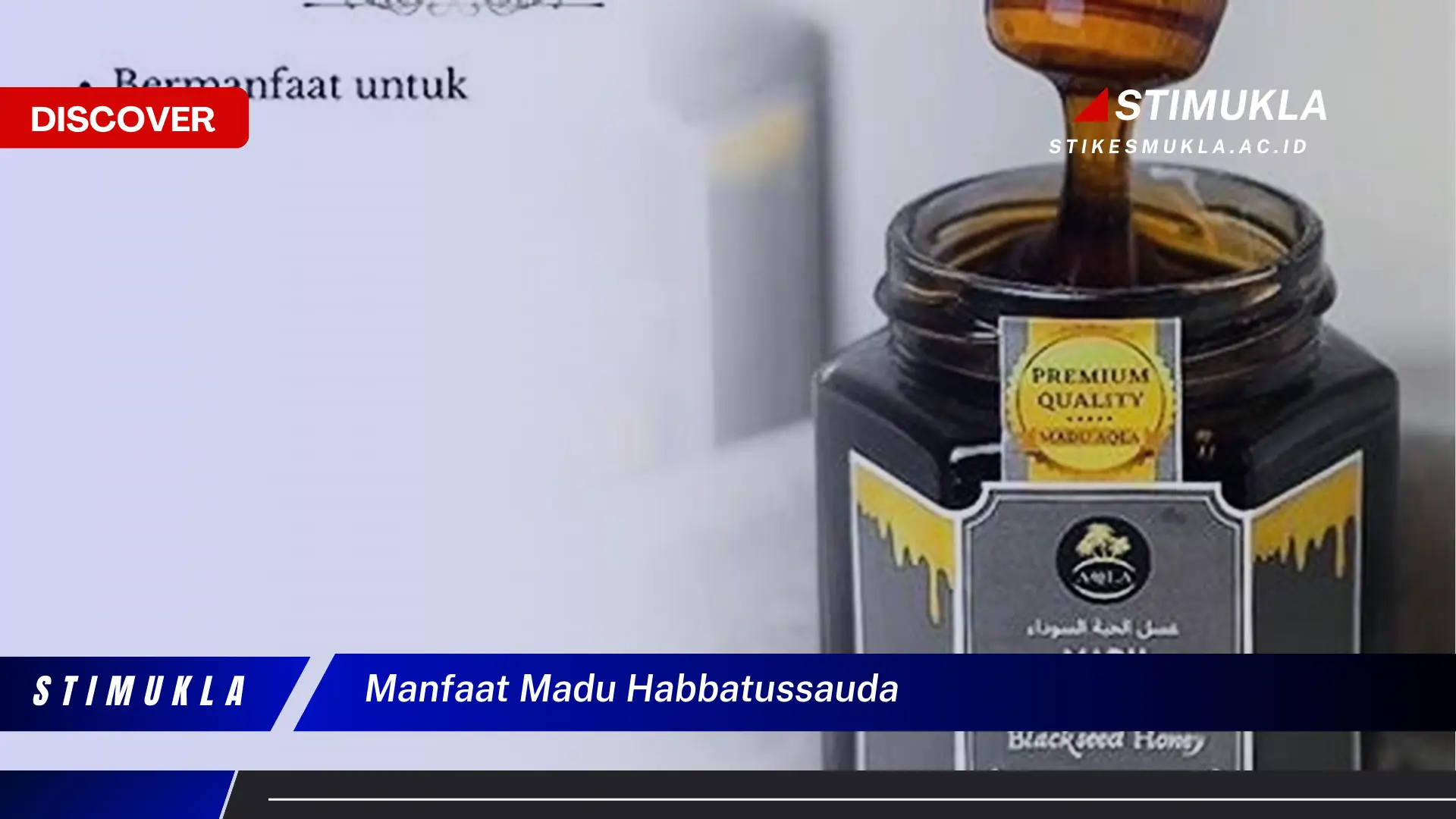 manfaat madu habbatussauda