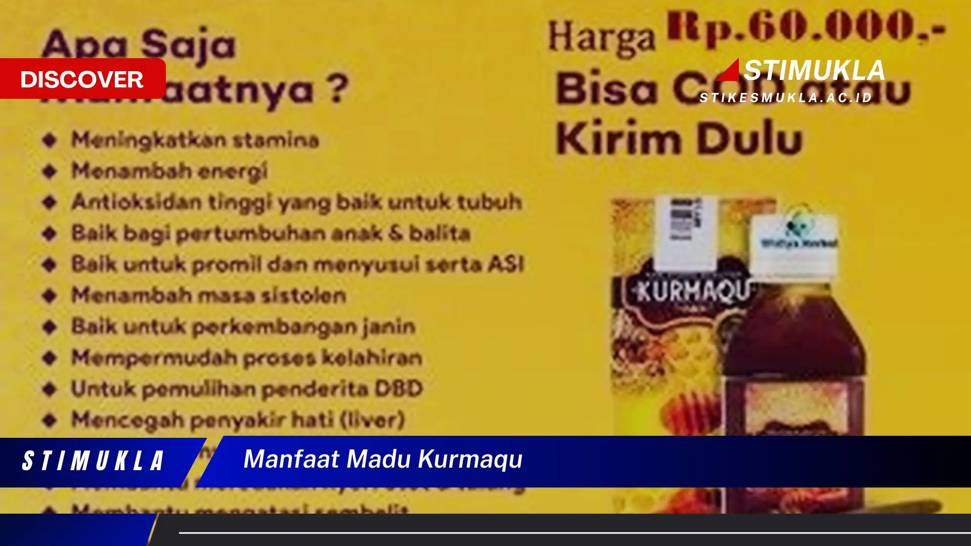 manfaat madu kurmaqu