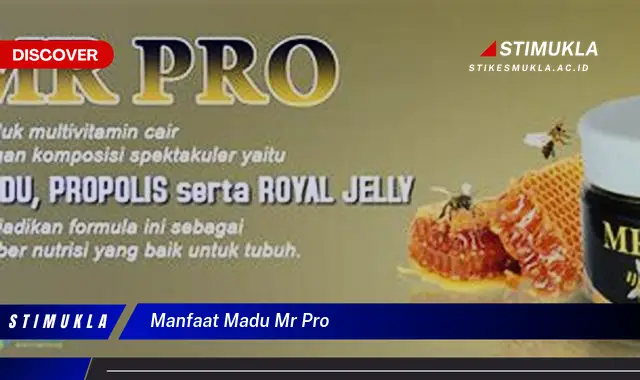 manfaat madu mr pro