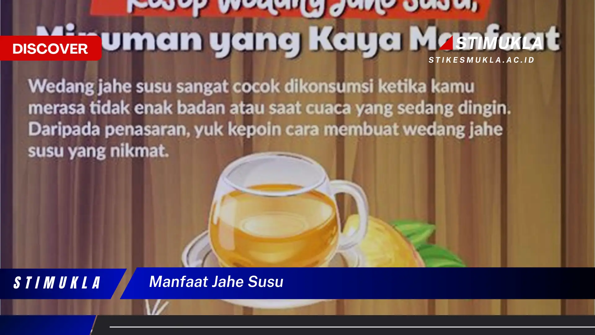 manfaat jahe susu