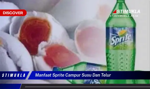 manfaat sprite campur susu dan telur