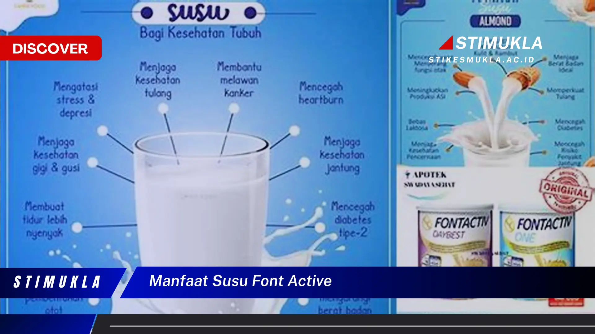 manfaat susu font active