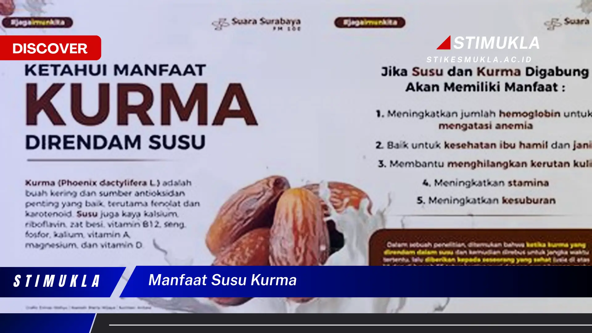manfaat susu kurma