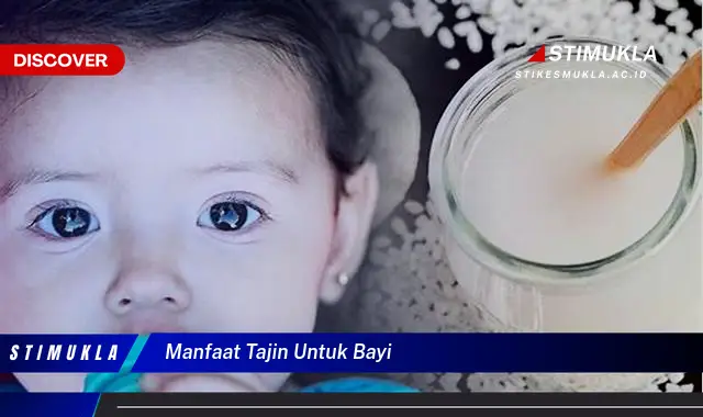 manfaat tajin untuk bayi