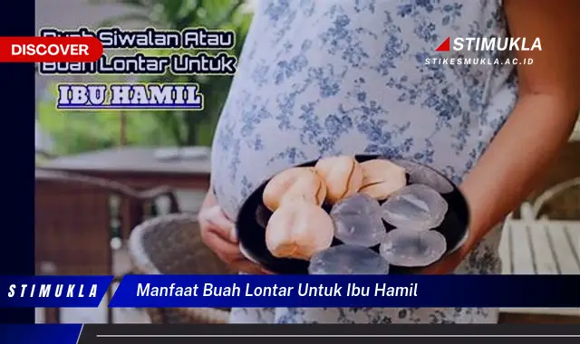 manfaat buah lontar untuk ibu hamil