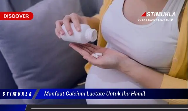 manfaat calcium lactate untuk ibu hamil