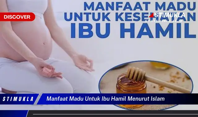 manfaat madu untuk ibu hamil menurut islam