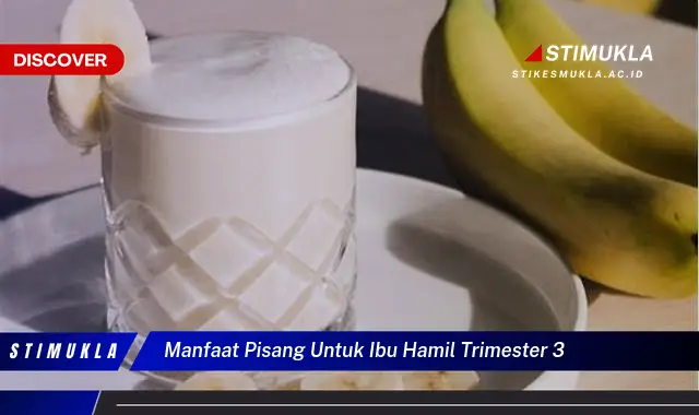 manfaat pisang untuk ibu hamil trimester 3