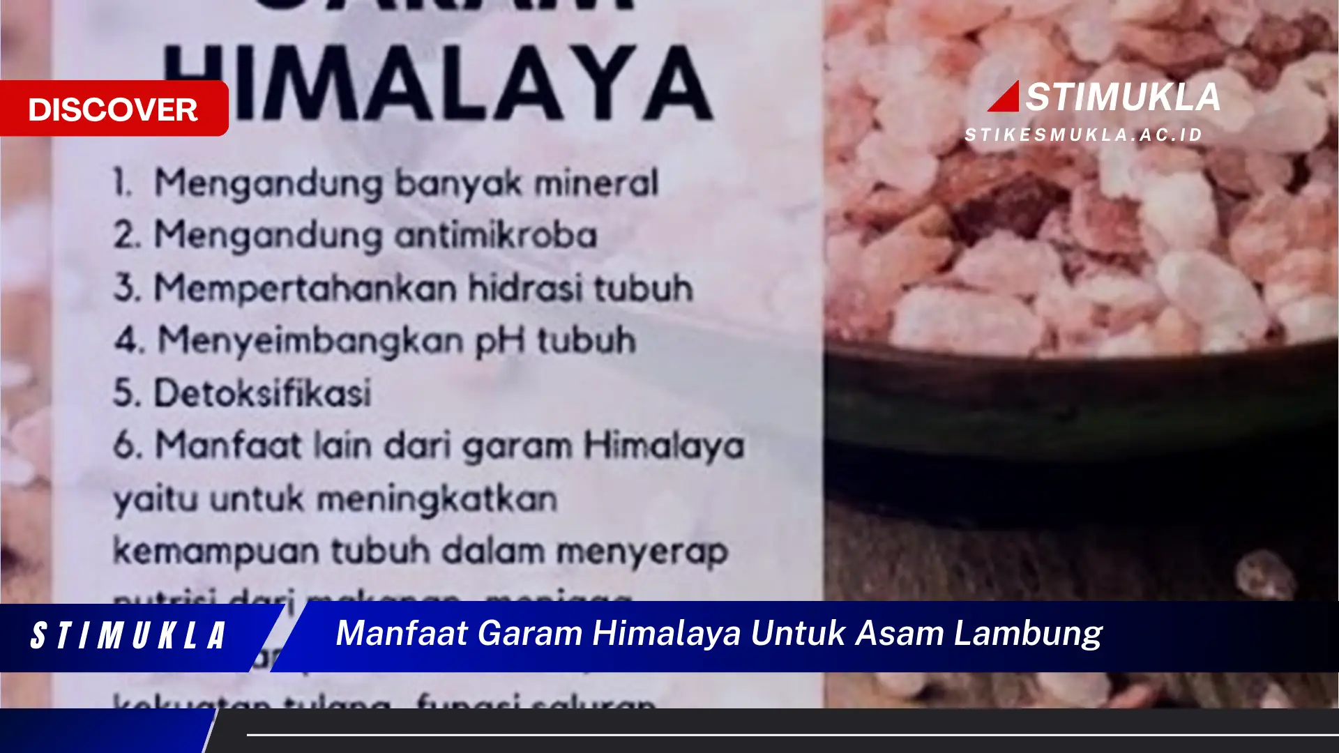 manfaat garam himalaya untuk asam lambung