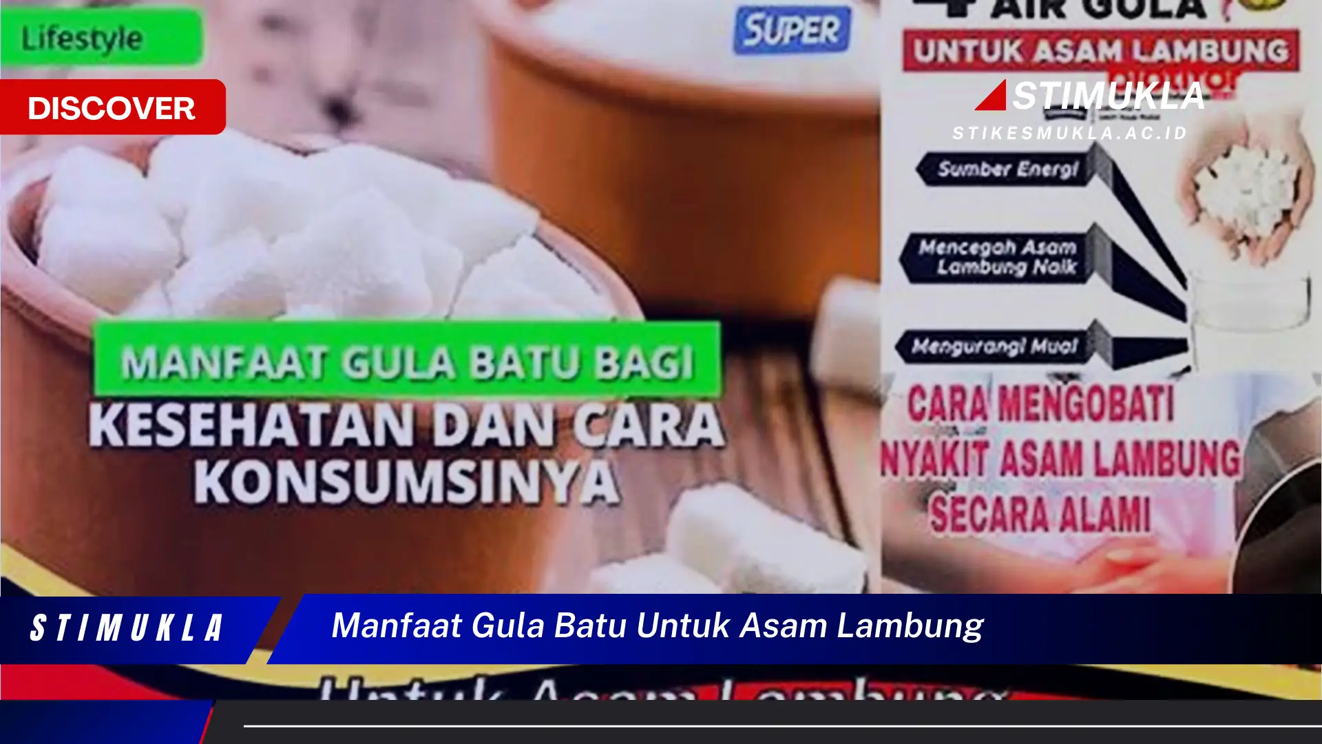 manfaat gula batu untuk asam lambung