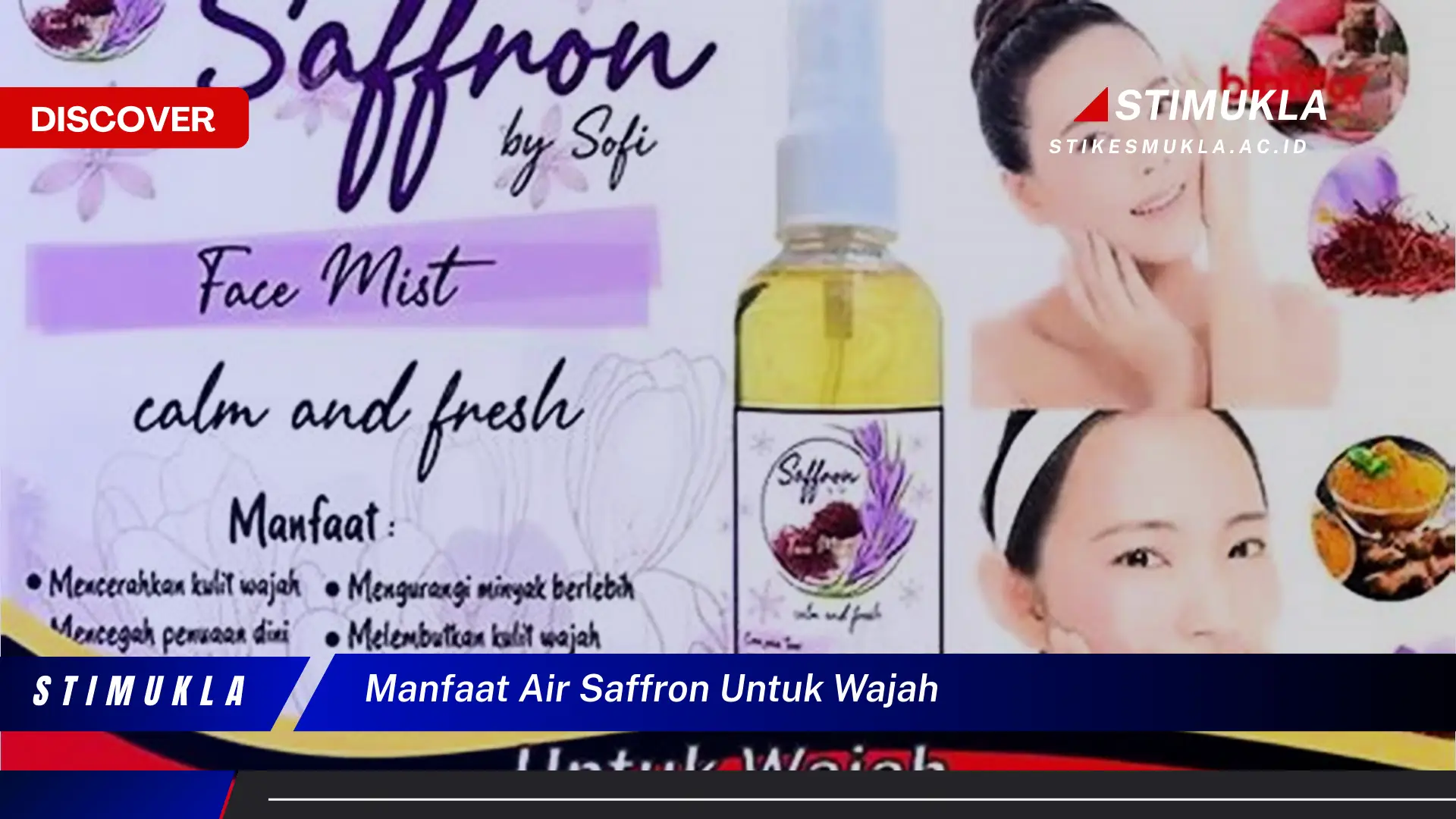 manfaat air saffron untuk wajah