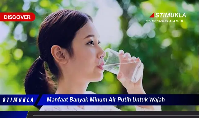 manfaat banyak minum air putih untuk wajah