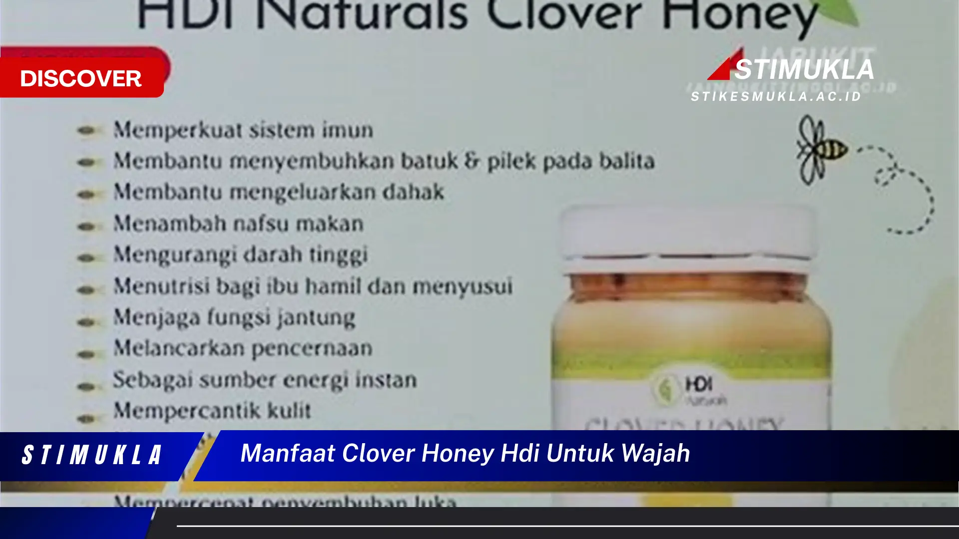 manfaat clover honey hdi untuk wajah