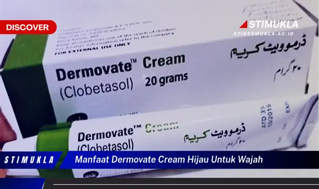 manfaat dermovate cream hijau untuk wajah