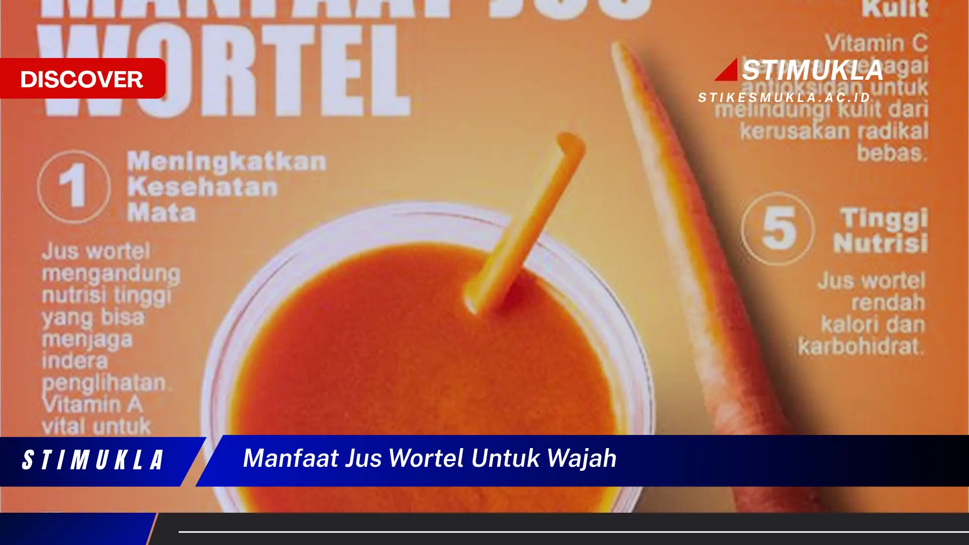 manfaat jus wortel untuk wajah