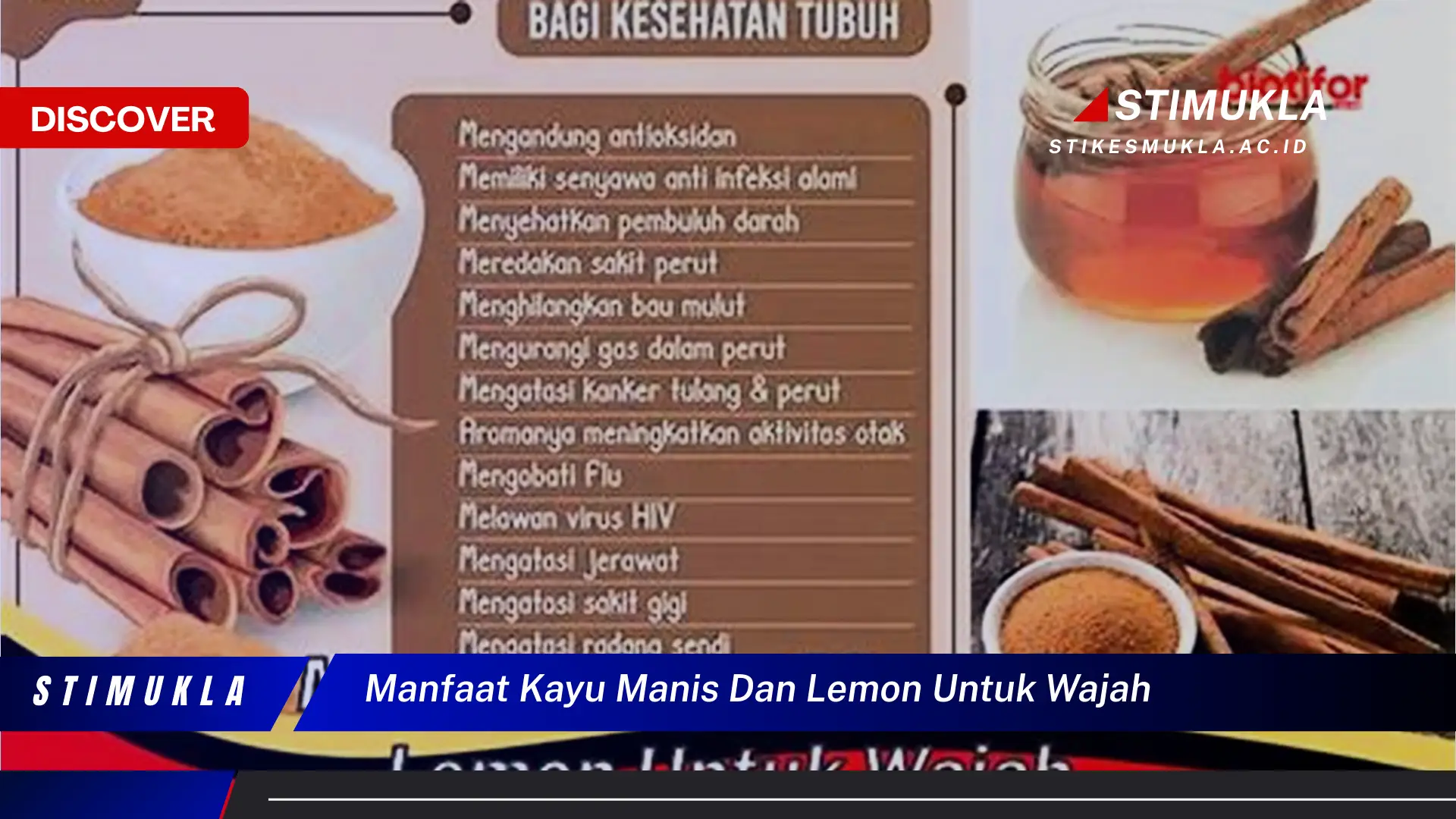 manfaat kayu manis dan lemon untuk wajah