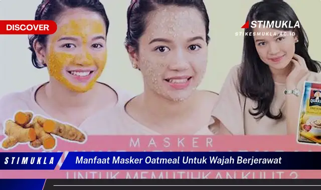 manfaat masker oatmeal untuk wajah berjerawat