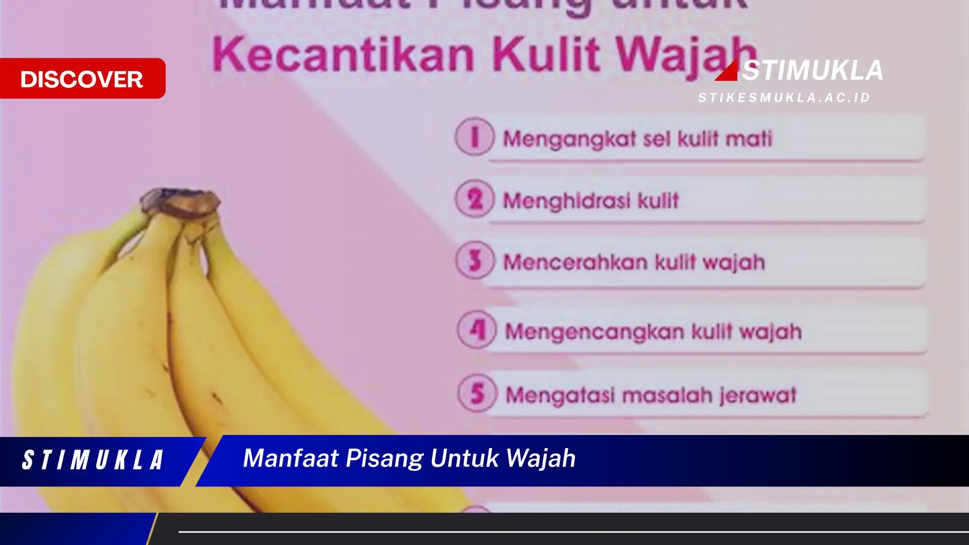 manfaat pisang untuk wajah