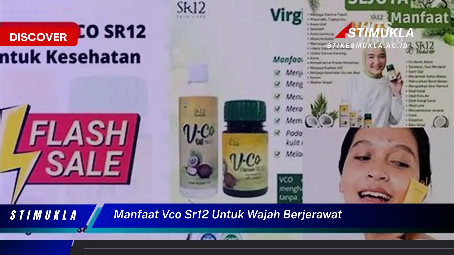 manfaat vco sr12 untuk wajah berjerawat