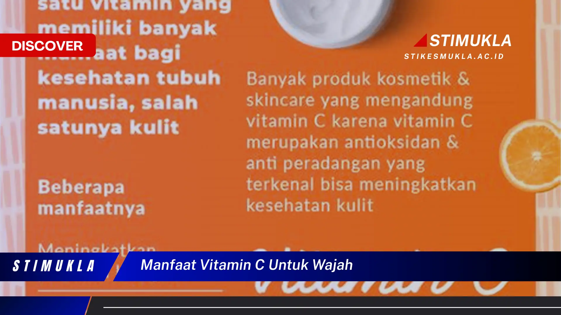 manfaat vitamin c untuk wajah