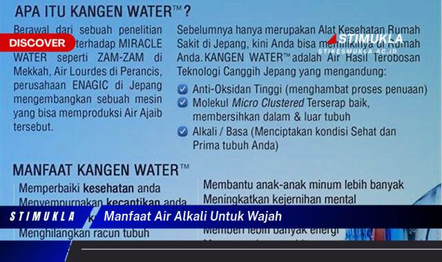 8 Manfaat Air Alkali untuk Wajah Cerah, Sehat, dan Bebas Jerawat