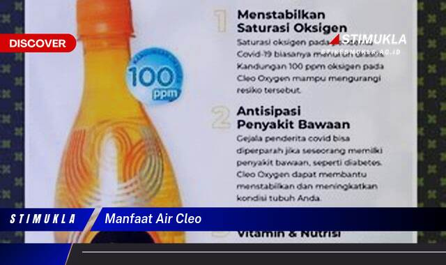 Ketahui 8 Manfaat Air Cleo untuk Kesehatan Tubuh Anda