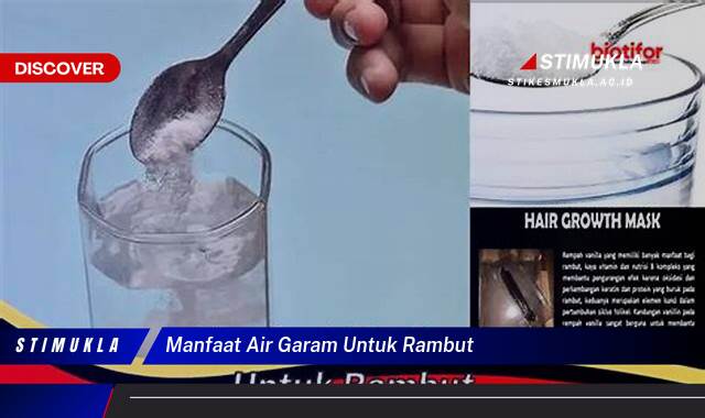 Ketahui 8 Manfaat Air Garam untuk Rambut, Solusi Alami untuk Kesehatan dan Kecantikan Ketahui 8 Manfaat Air Garam untuk Rambut, Solusi Alami untuk Kesehatan dan Kecantikan