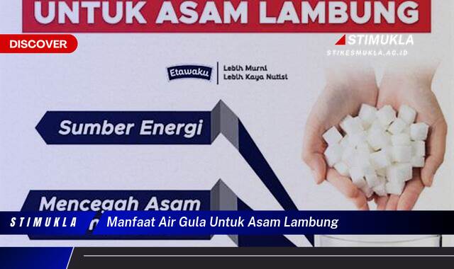 Inilah 9 Manfaat Air Gula untuk Asam Lambung, Redakan, Cegah, Atasi