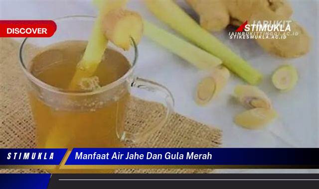 Ketahui 8 Manfaat Air Jahe dan Gula Merah untuk Kesehatan Anda