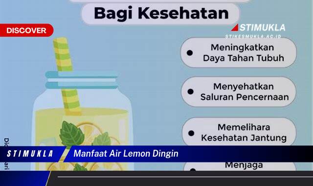 Ketahui 9 Manfaat Air Lemon Dingin untuk Kesehatan dan Kecantikan Anda