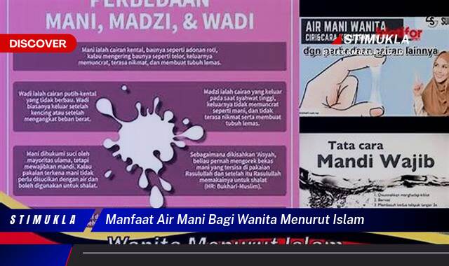 Ketahui 8 Manfaat Air Mani bagi Wanita Menurut Islam dan Pandangan Medis