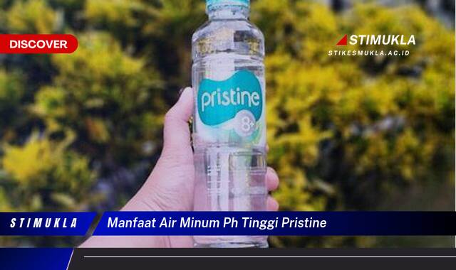 Ketahui 10 Manfaat Air Minum PH Tinggi Pristine untuk Kesehatan Anda