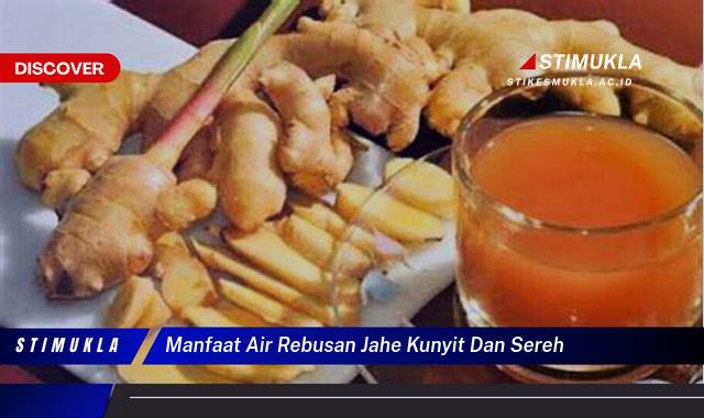 Ketahui 9 Manfaat Air Rebusan Jahe, Kunyit, dan Sereh untuk Kesehatan Anda