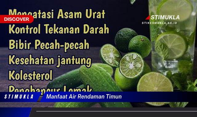 Ketahui 8 Manfaat Air Rendaman Timun untuk Kesehatan dan Kecantikan Anda
