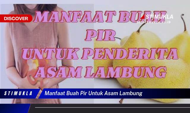 9 Manfaat manfaat buah pir untuk asam lambung Redakan Gejala Alami Ampuh