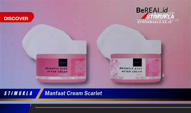 Ketahui 9 Manfaat Cream Scarlet untuk Kulit Wajah Anda