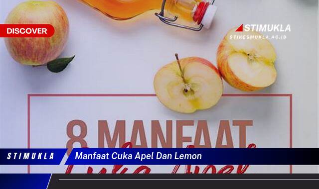 Inilah 8 Manfaat Cuka Apel dan Lemon untuk Kesehatan dan Kecantikan