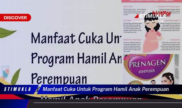 Ketahui 8 Manfaat Cuka untuk Program Hamil Anak Perempuan, Tips dan Panduan Lengkap